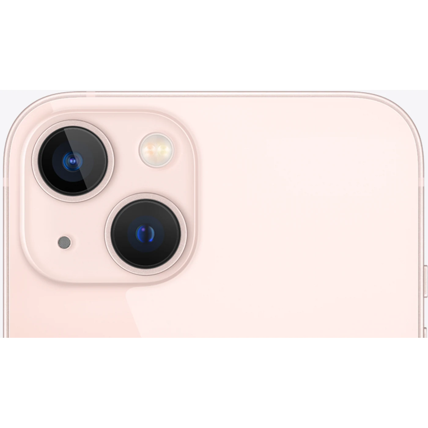 iPhone 13 Rosa, detalle posterior oficial; visual de referencia, no inventario confirmado de Tecno Express