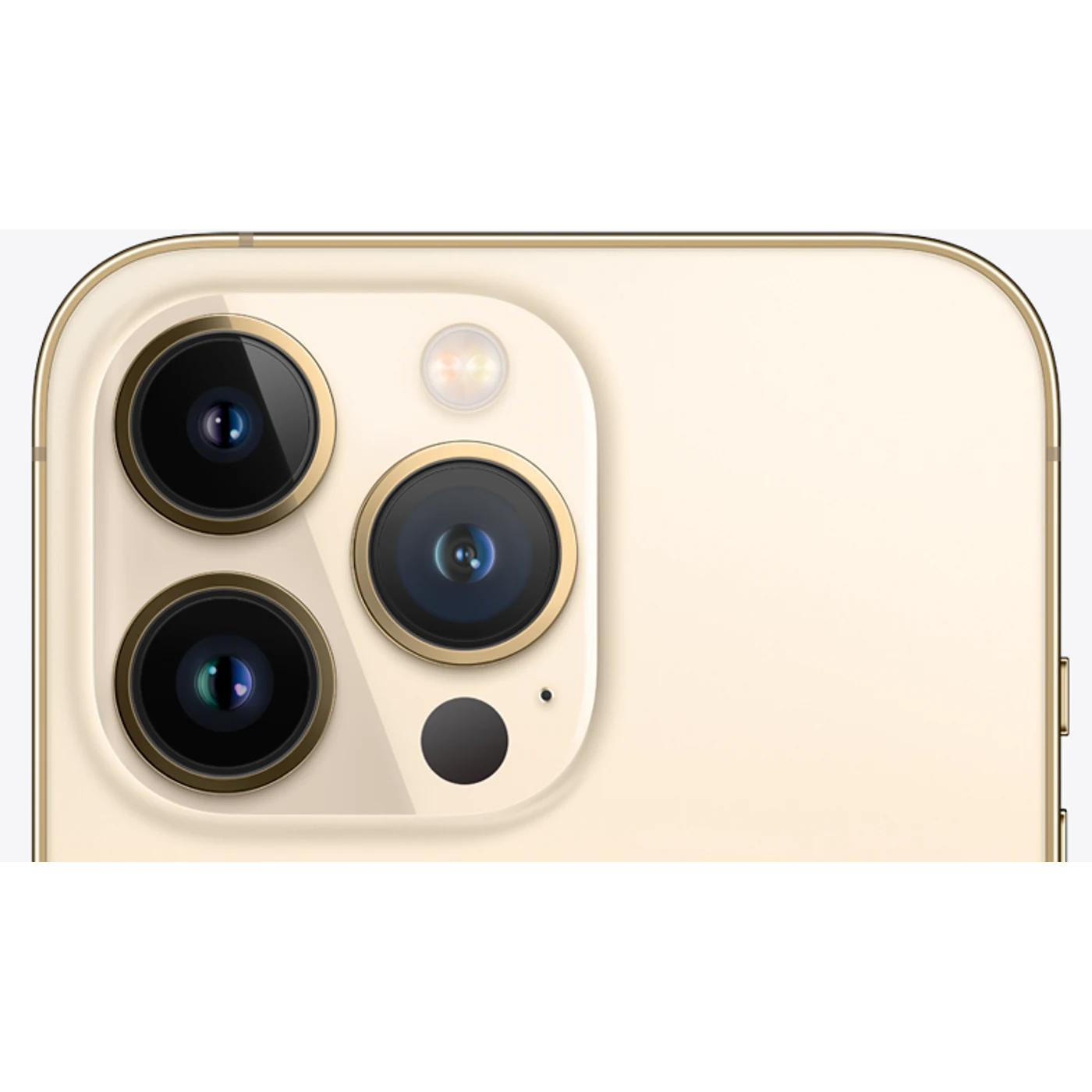 iPhone 13 Pro Oro, detalle posterior oficial; visual de referencia, no inventario confirmado de Tecno Express