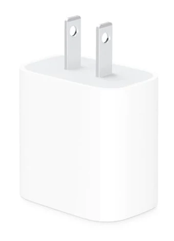 Cubo cargador blanco con clavijas completas