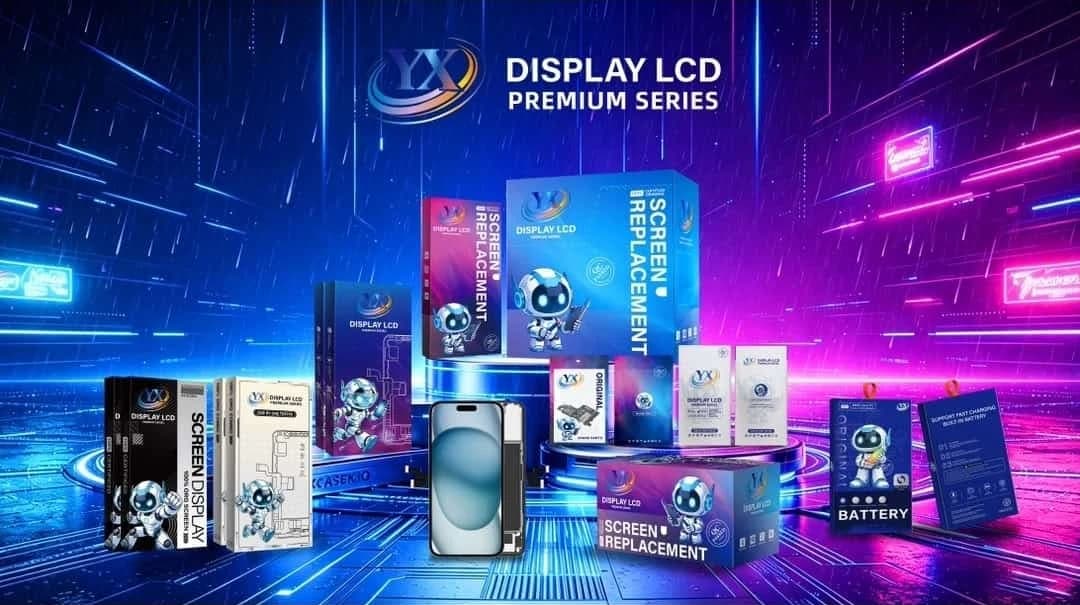 Material promocional de pantallas YX, de referencia
