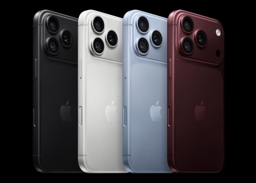 Los cuatro acabados oficiales de iPhone 18 Pro completos: negro, plata, glaciar y borgoña